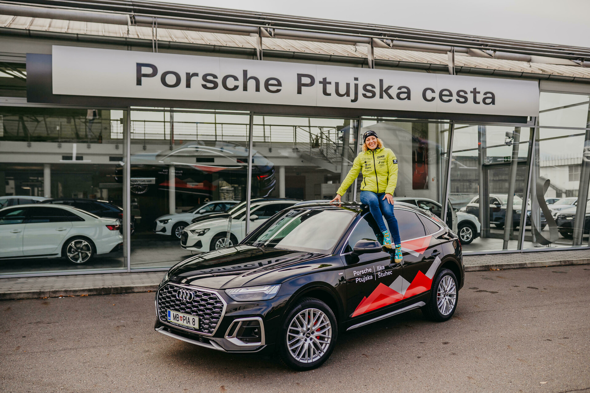 Ilka Štuhec in novi Audi Q5 Sportback S line