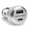 Volkswagen polnilni adapter USB, 1x USB-A, 1x USB-C, max. 3A (USB-C), zaščiten